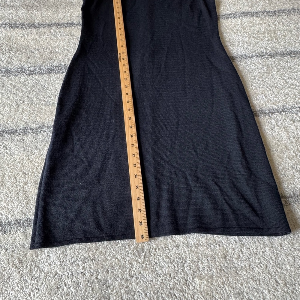 St. John Collection Black Cowl Neck Midi Dress - Picture 9 of 9